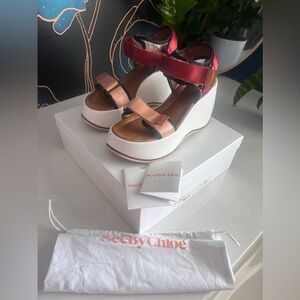 See by Chloe platform sandals.  Size 38.